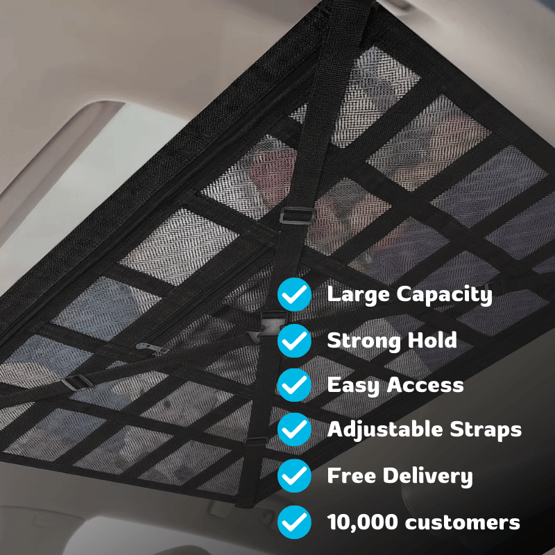 CozziTrip™ Car Roof Mesh Storage